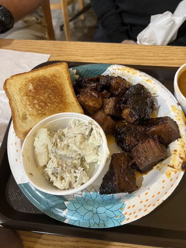 Burnt Ends with Potato Salad